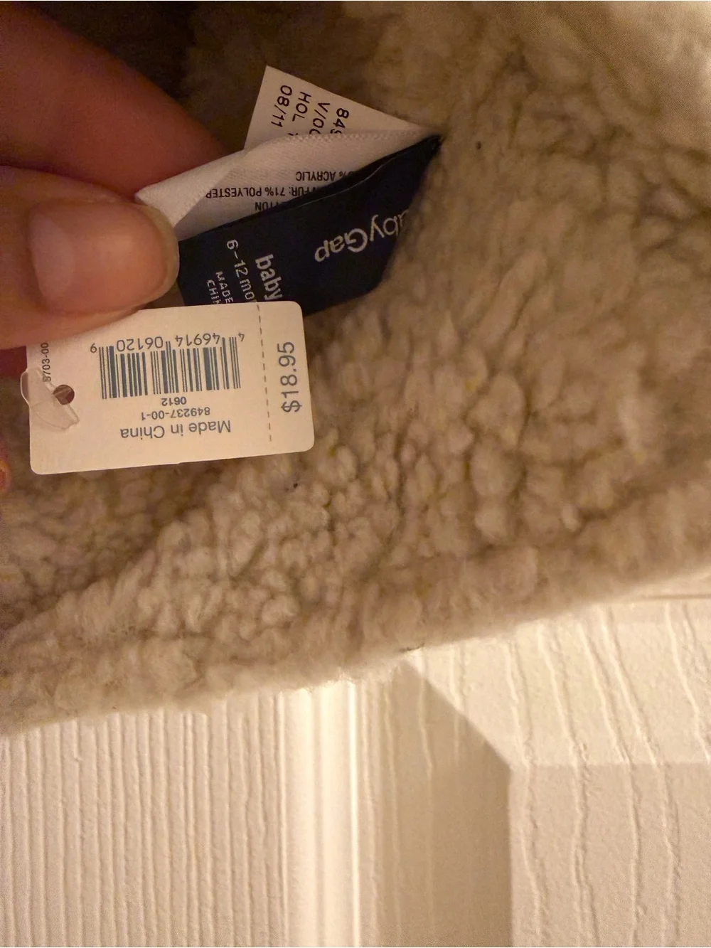 GAP Gray Sherpa-Lined Baby Winter Hat with Earflaps
